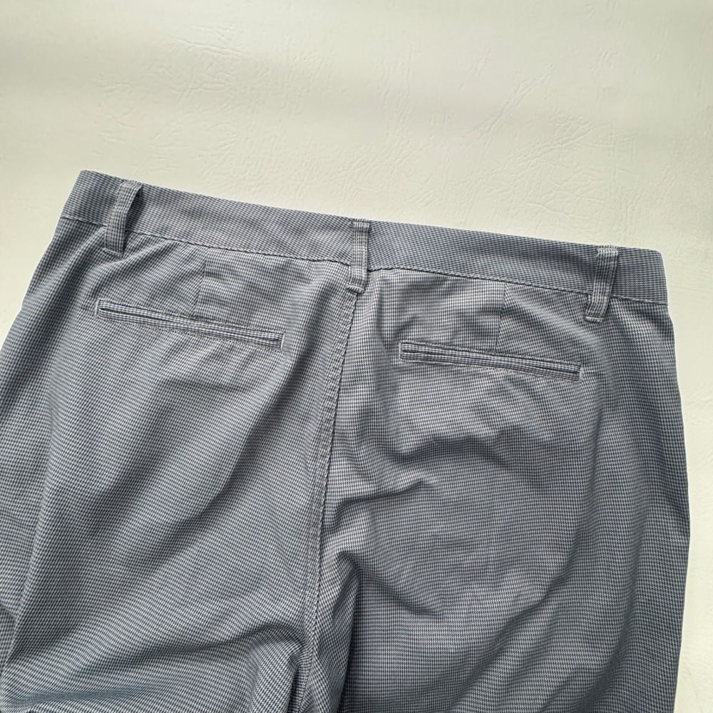 Maide Golf Bonobos Mens Houndstooth Performance Pants Grey Navy Blue Zipper Hem - Picture 5 of 15